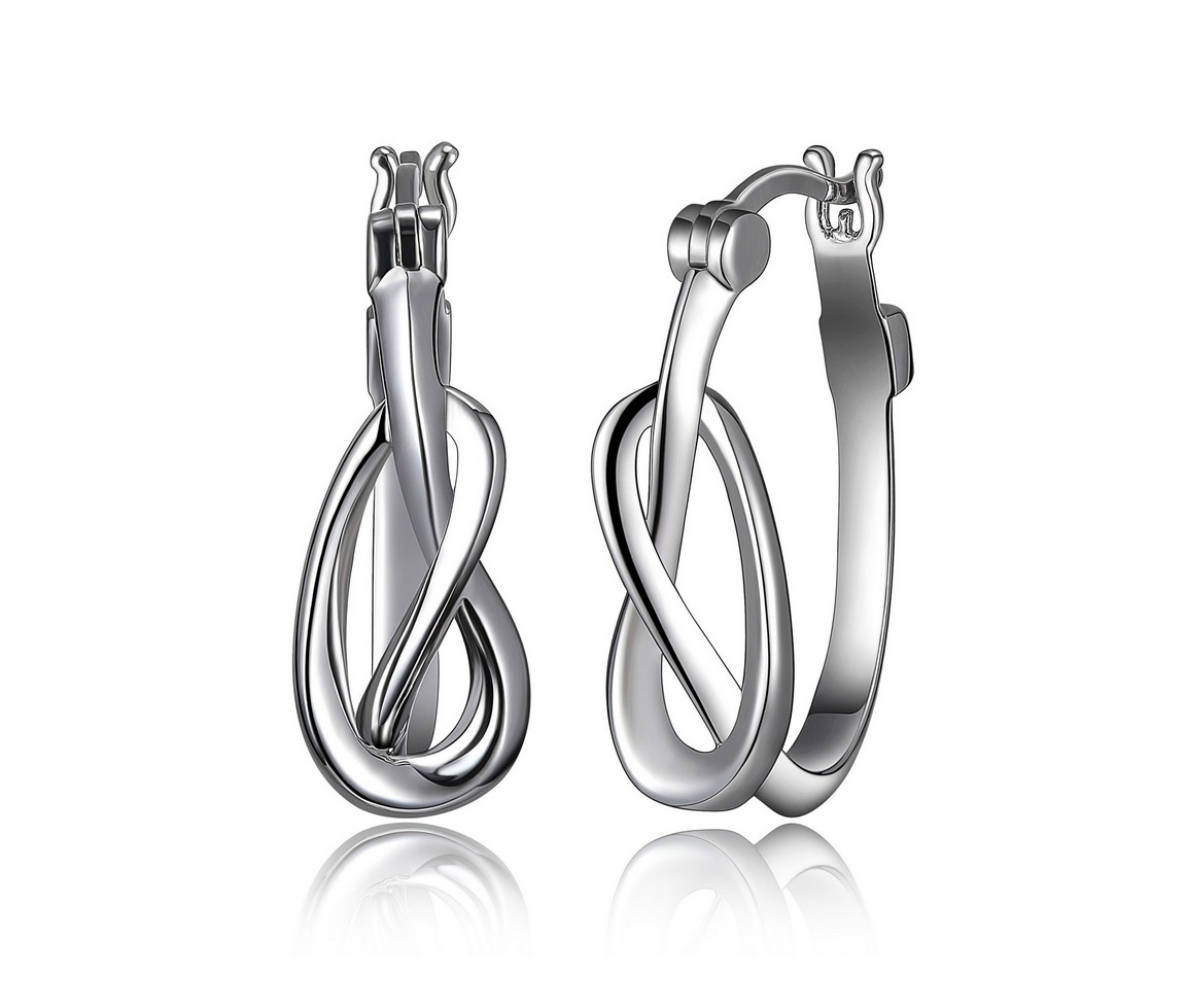 BOUCLE ANNEAUX ELLE EN ARGENT RHODIÉ - PJ R2LC5LA00J - ELLE