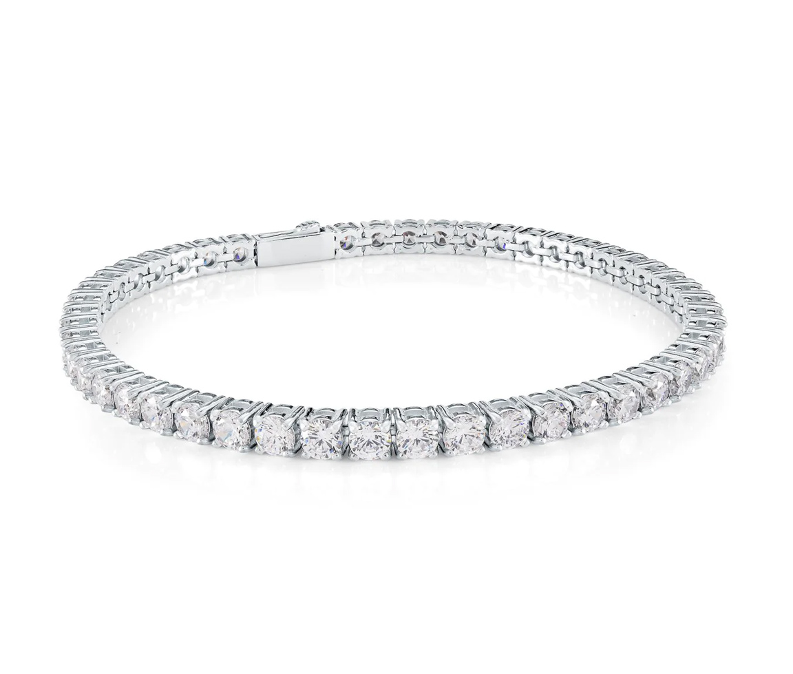 BRACELET TENNIS EN ACIER SERTI DE CUBIQUES ZIRCONIAS - IG SMB662/8 - ITALGEM