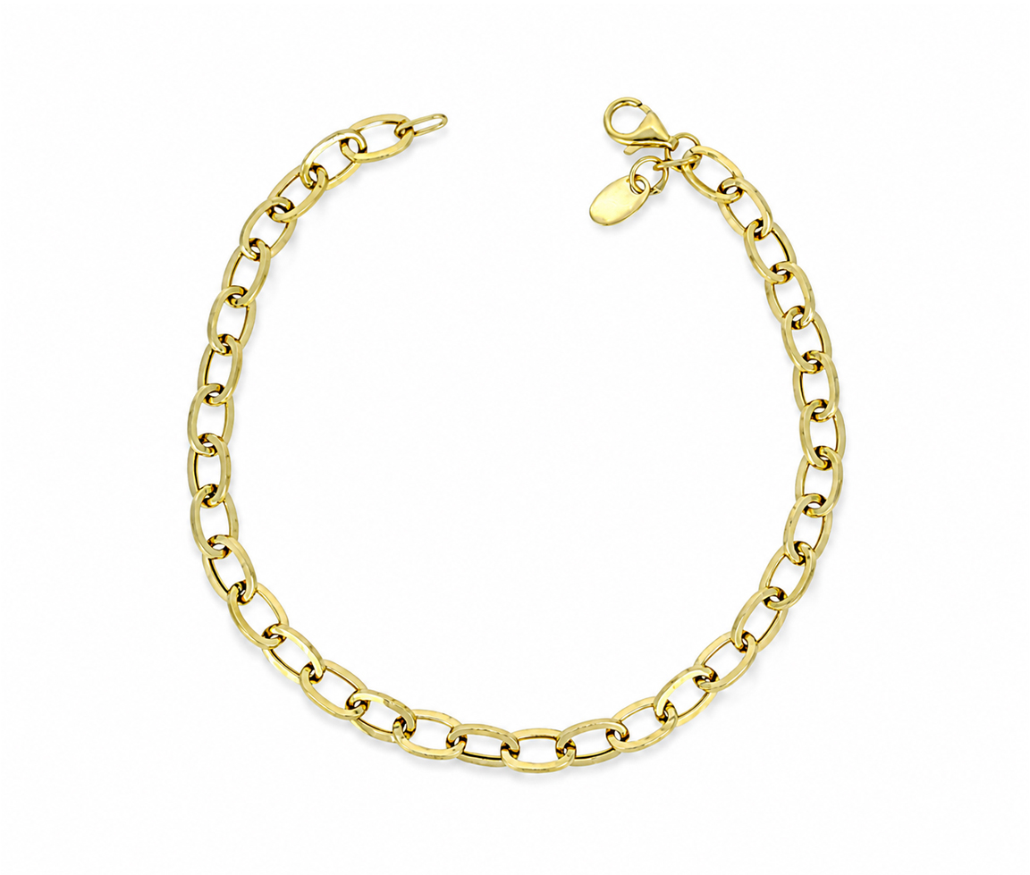 BRACELET À MAILLE ROLO EN OR - CB ROLO485Y07 - CBE