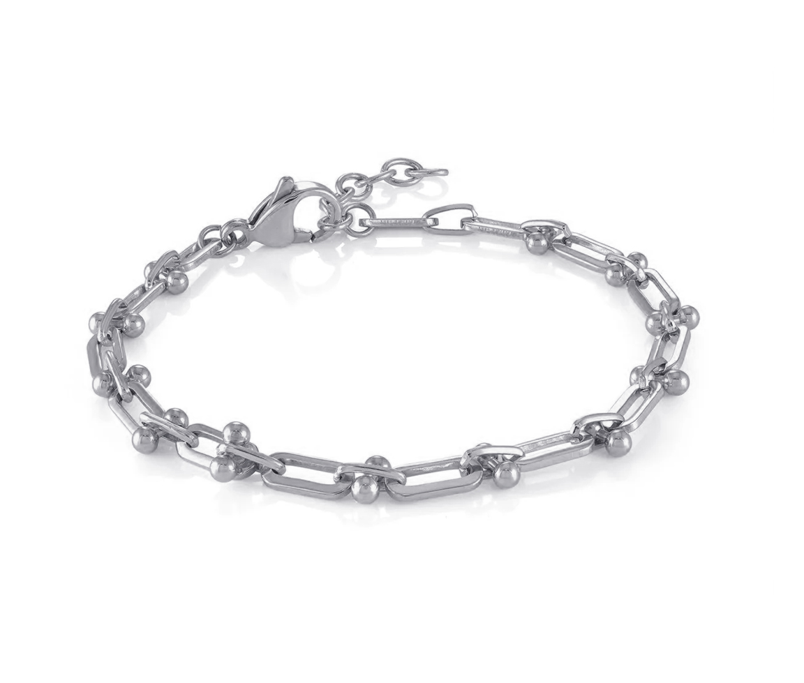BRACELET EN ACIER À MAILLE EN U - IG SWB241 - VELORIA