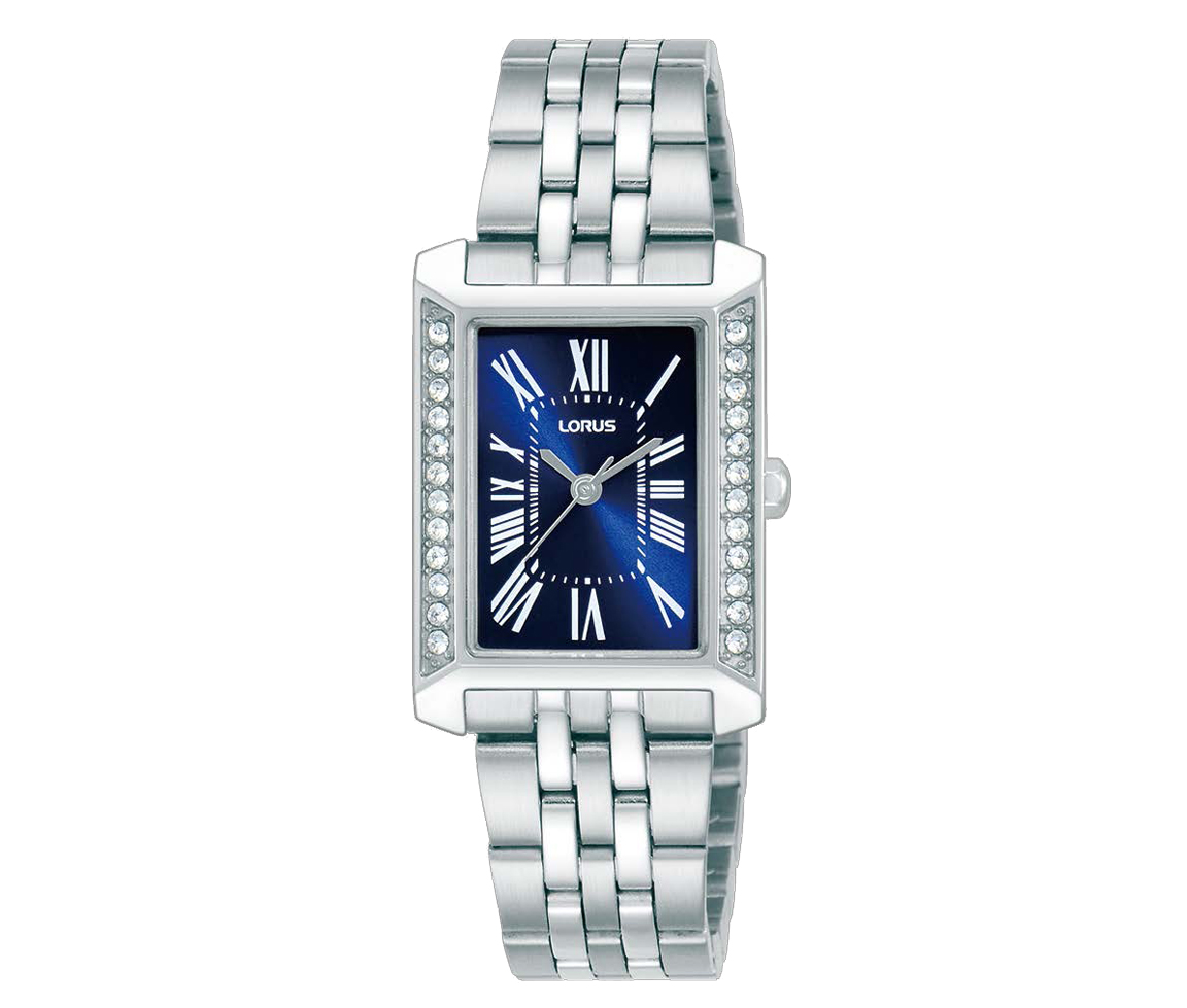 MONTRE LORUS EN ACIER AU QUARTZ SERTIE DE CUBIQUES ZIRCONIAS - OD RG231YX9 - LORUS