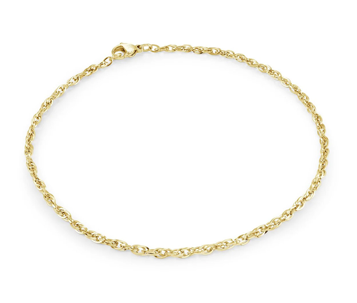CHAINE EN ACIER/PVD OR À MAILLE OLYMPIQUE - IG SWN110/20 - VÉLORIA