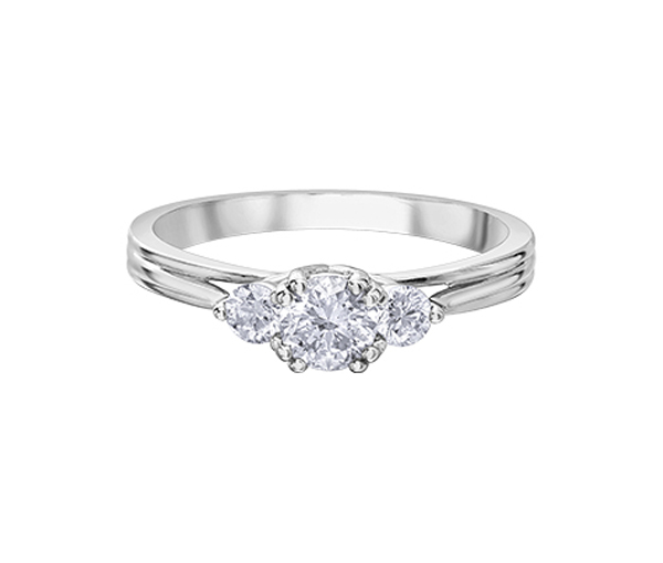 BAGUE EN OR AVEC DES DIAMANTS CANADIENS - CR AM572W60 - DIAMANT CANADIEN