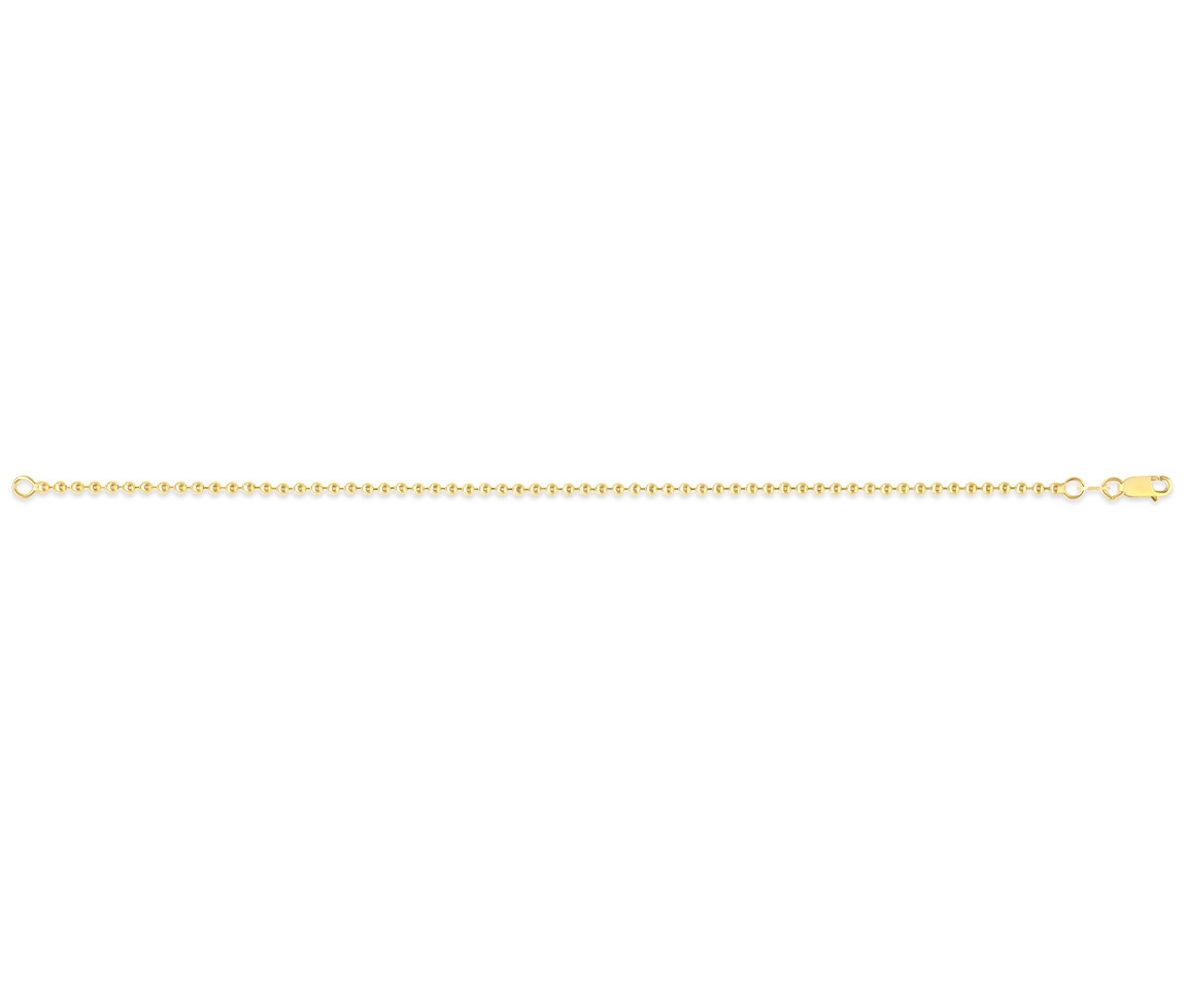 BRACELET EN OR JAUNE À MAILLE LAVABO (BILLES) - SY 2605B - BIJOUX D'IMPORTATION