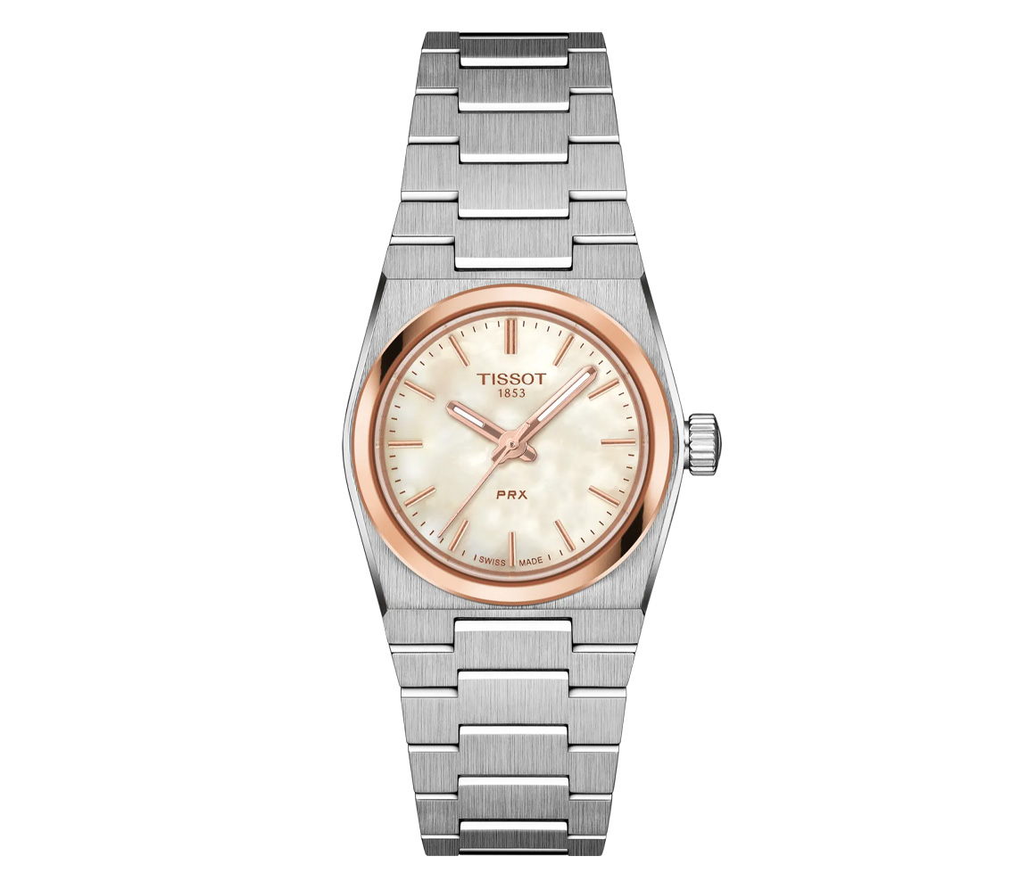 MONTRE TISSOT PRX 25MM AVEC FOND DE CADRAN EN NACRE DE PERLE - T1370102111100 - TISSOT