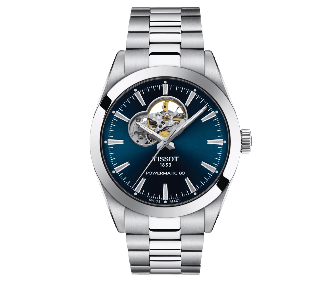 TISSOT GENTLEMAN OPEN HEART 40MM - T1274071104101 - Tissot