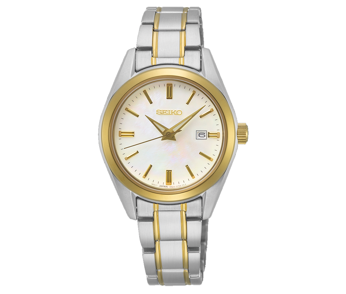 MONTRE POUR DAME SEIKO EN ACIER/PVD OR 2 TONS - OD SUR636P1 - SEIKO