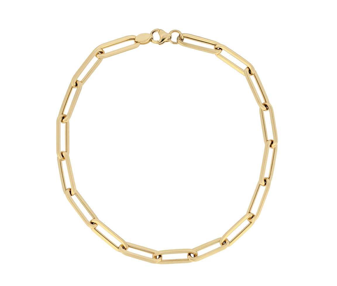 BRACELET EN OR JAUNE À MAILLE PAPERCLIP - CB PAP4.1Y08 - CBE