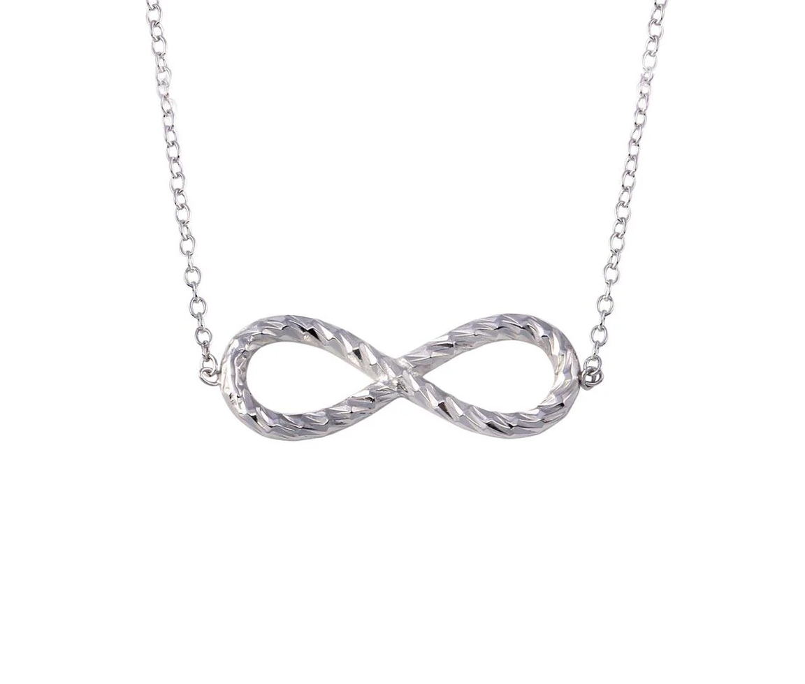 COLLIER INFINI EFFET CORDELETTE - SP STP01735 - BIJOUX D'IMPORTATION