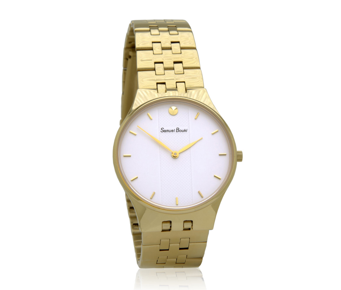 MONTRE POUR HOMME SAMUEL BOUKI EN ACIER/PVD OR - DI G216G - SAMUEL BOUKI