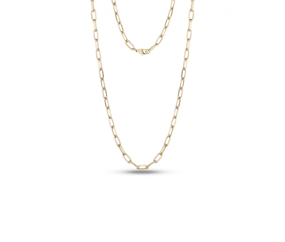 CHAÎNE EN ACIER/PVD OR MAILLE TROMBONE&nbsp; - AZ SSN103G24 - AREZZO