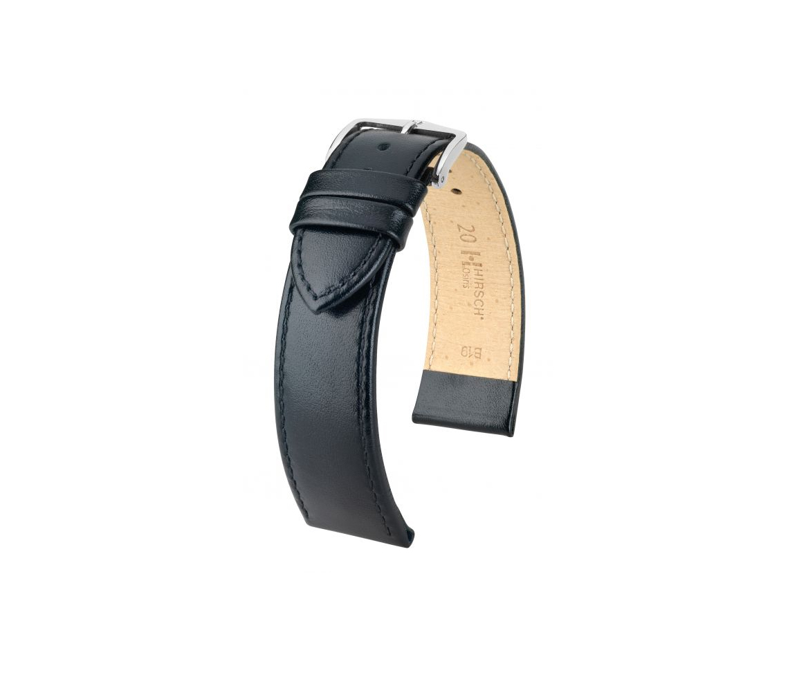 BRACELET HIRSCH OSIRIS CUIR NOIR 18MM M