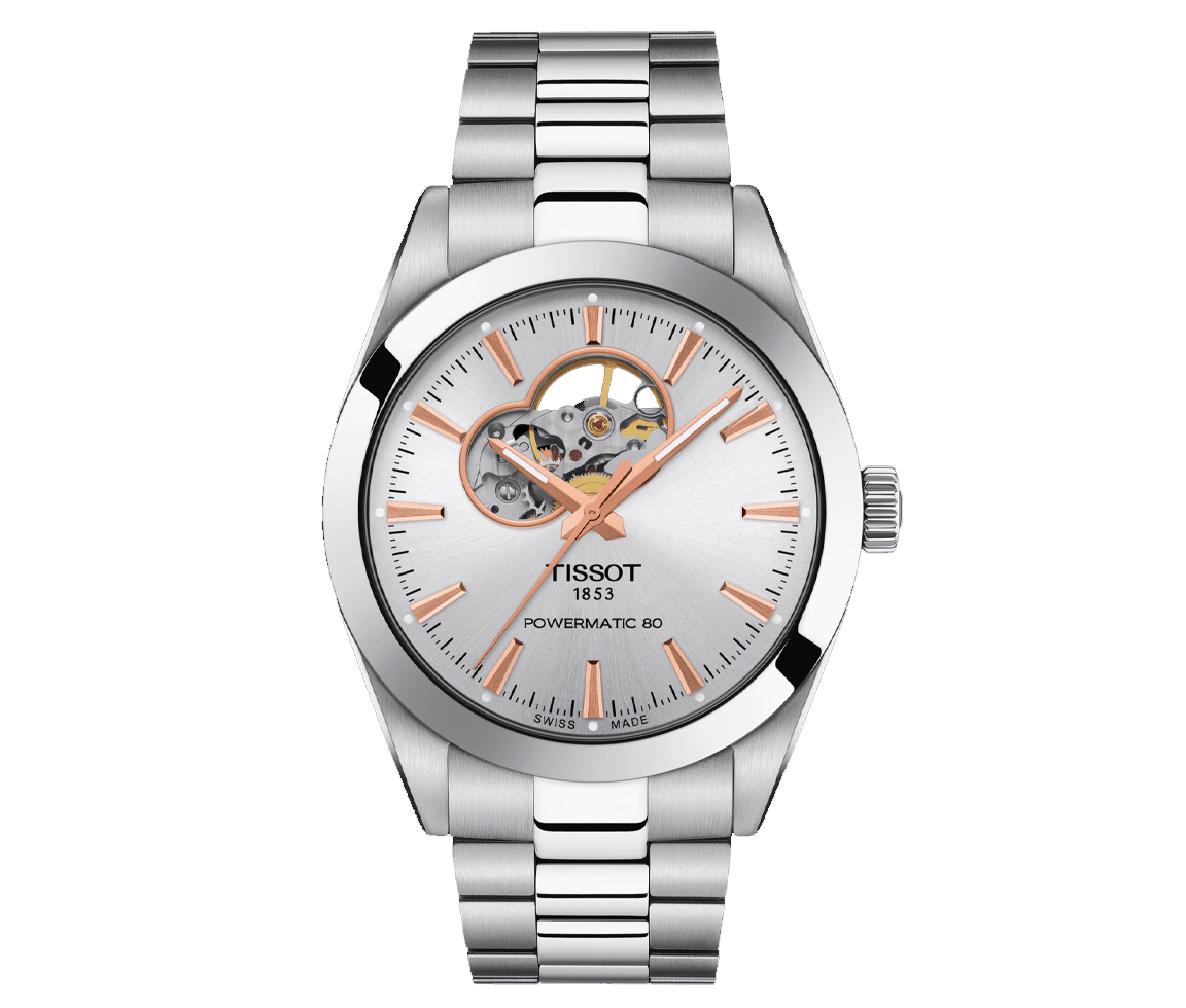 TISSOT GENTLEMAN OPEN HEART 40MM - T1274071103101 - Tissot