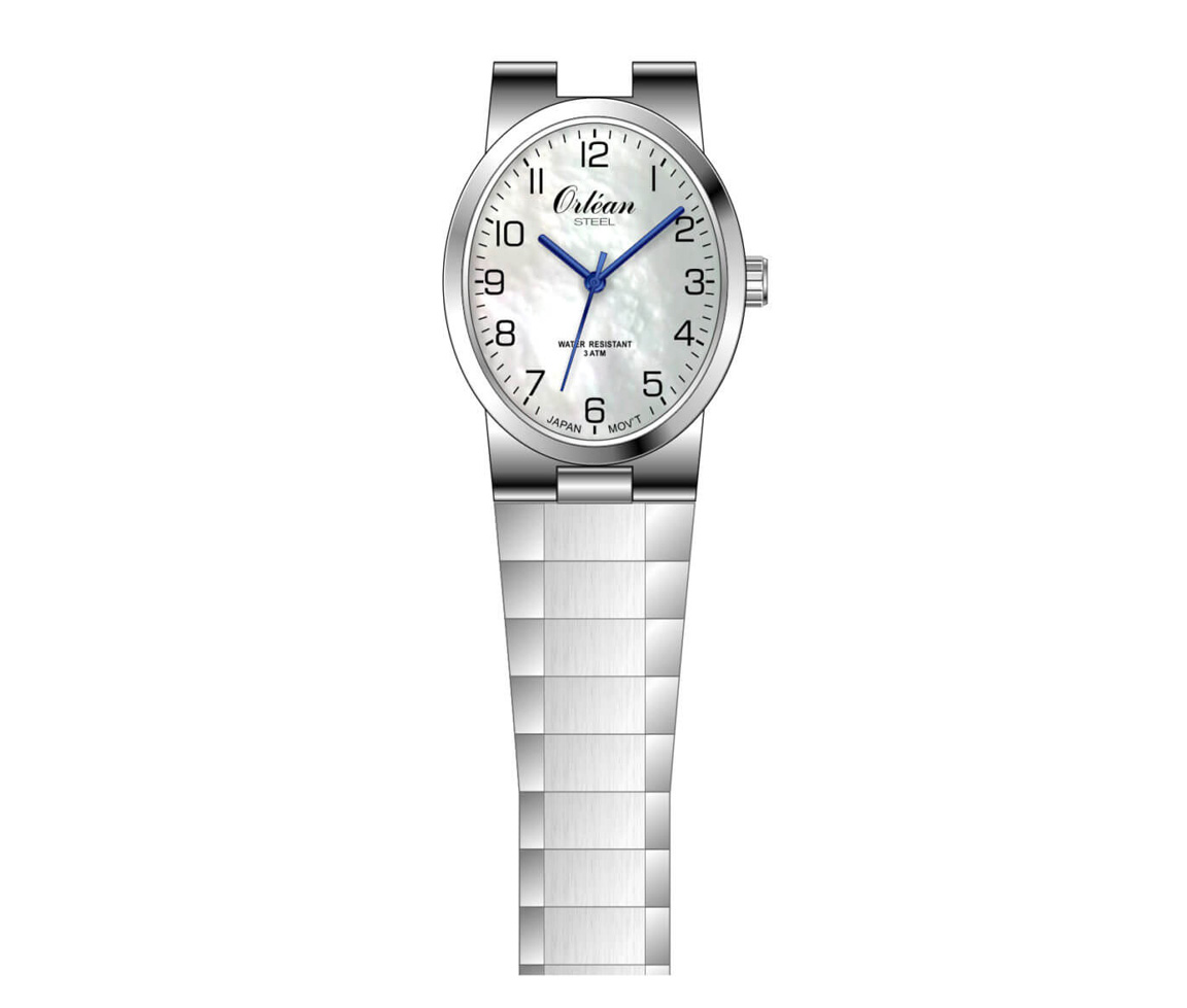 MONTRE POUR DAME EN ACIER - BA ME3484 - ORLEAN