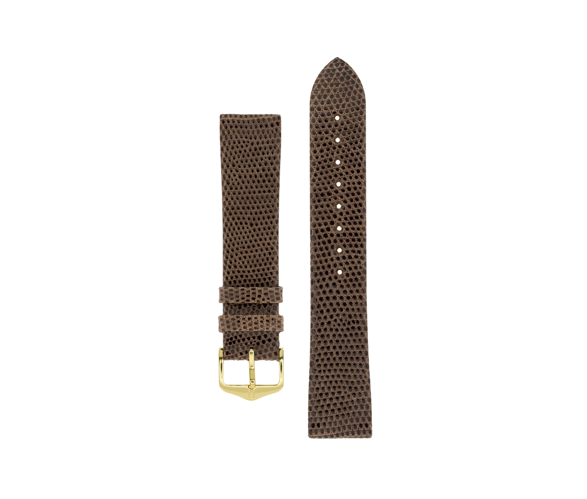BRAC. HIRSCH CUIR LEZARD BRUN 16MM L