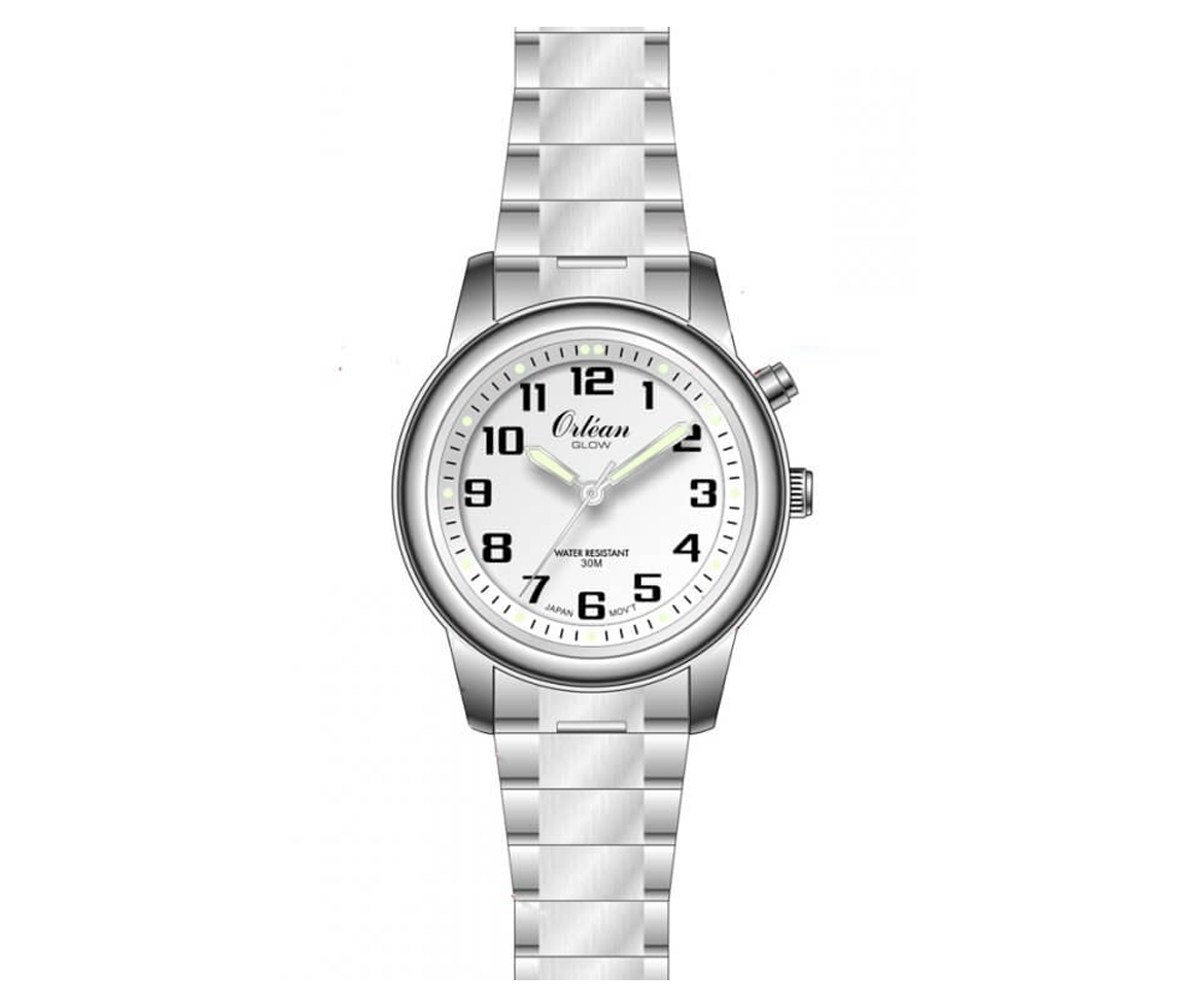MONTRE ORLEAN POUR DAME EN ACIER - BA ME3644 - ORLEAN