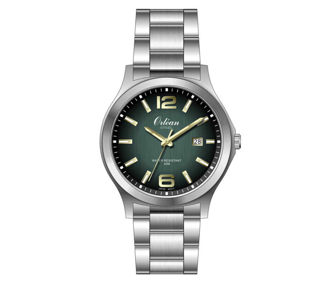 MONTRE POUR HOMME ORLEAN EN ACIER - BA ME3507 - ORLEAN