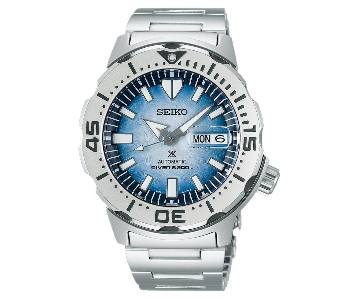 MONTRE POUR HOMME SEIKO AUTOMATIQUE PROSPEX MER SAVE THE OCEAN SPÉCIAL ÉDITION - SA SRPG57 - SEIKO