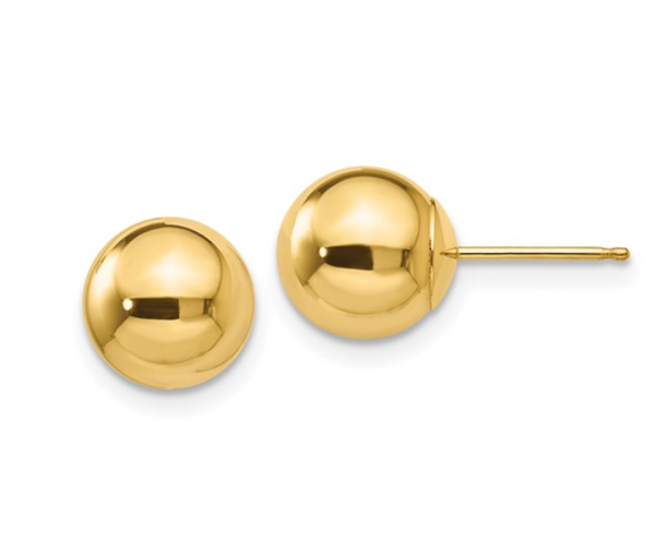 BOUCLES BOULES UNIES 8MM - QG 10X8MMG - IMPORTATION
