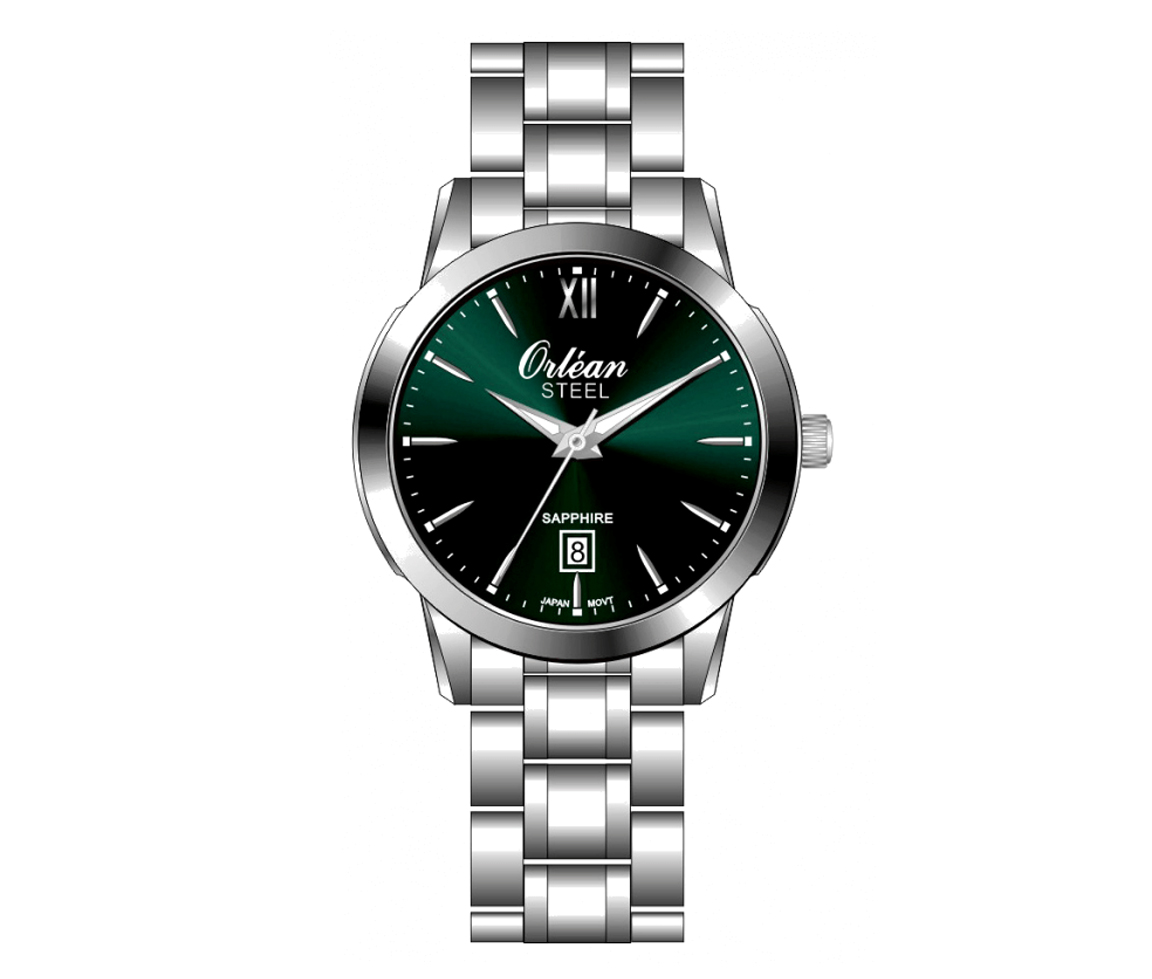 MONTRE ORLÉAN AVEC VERRE SAPHIR - BA ME3694 - ORLEAN