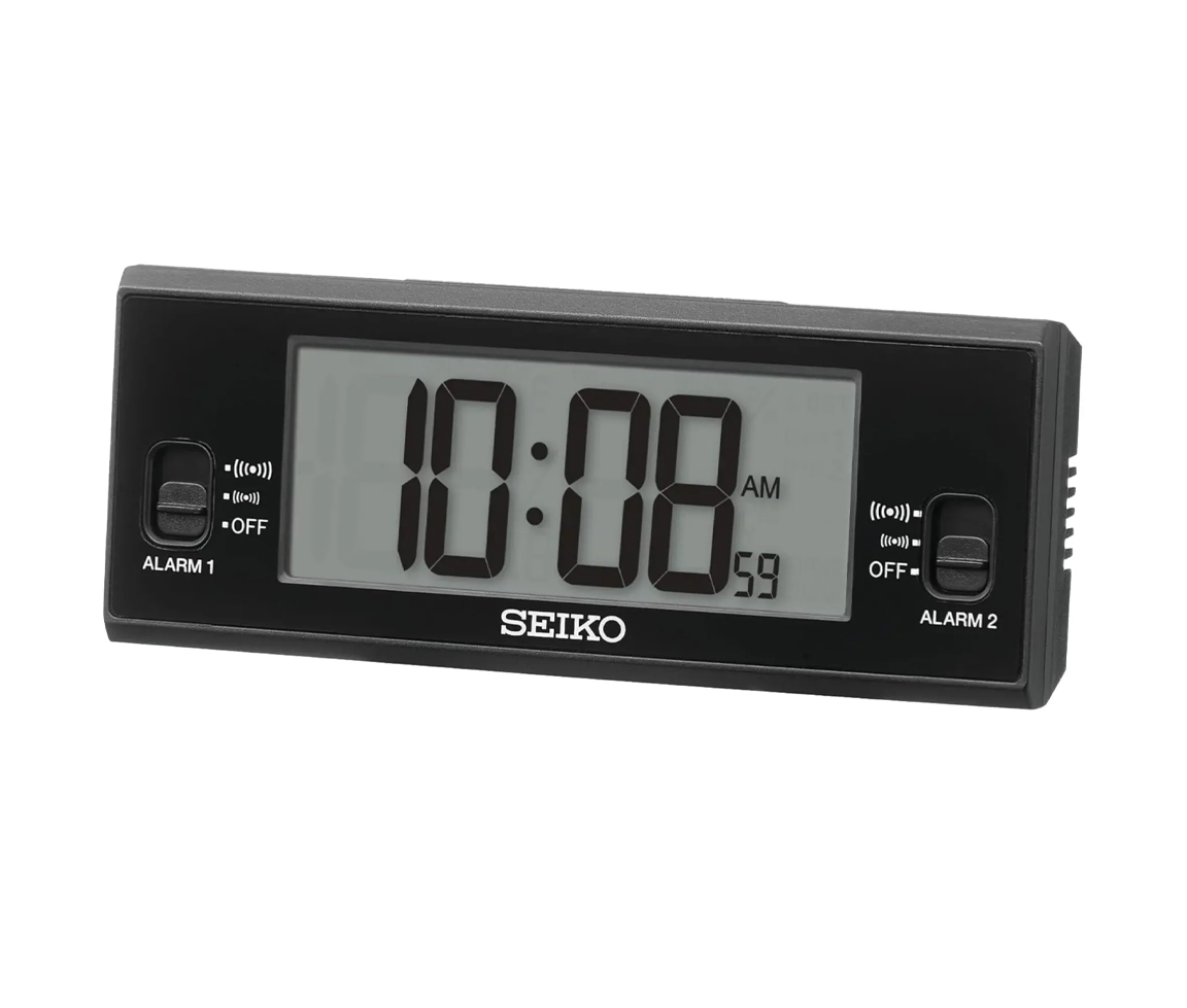 RÉVEIL MATIN SEIKO AU QUARTZ NUMÉRIQUE - SA QHL093K - SEIKO