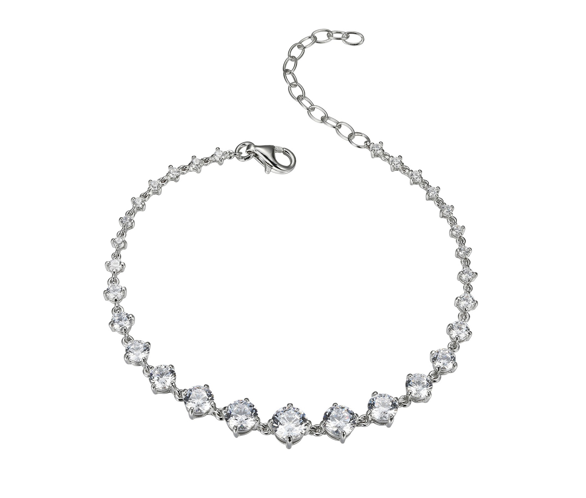 Bracelet en argent et CZ