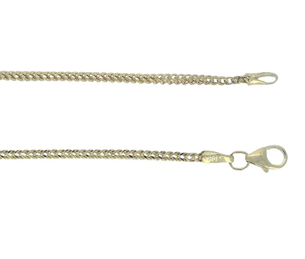 CHAINE EN OR JAUNE À MAILLE MINI FRANCO - S MINIFRA1.6/20 - BIJOUX D'IMPORTATION