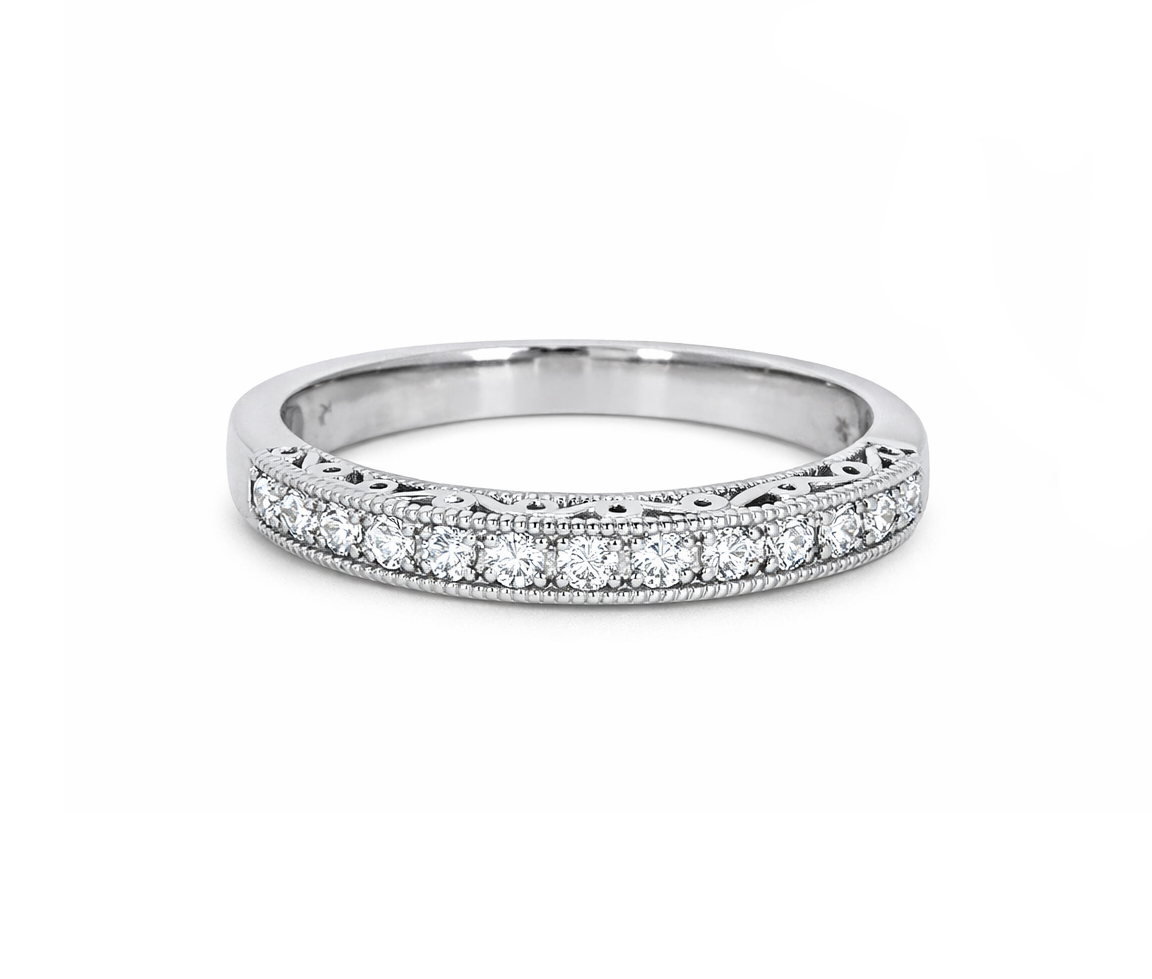 JONC SEMI-ÉTERNITÉ EN OR AVEC DIAMANTS - R 115076W14 - BIJOUTERIE SUISSE INC.