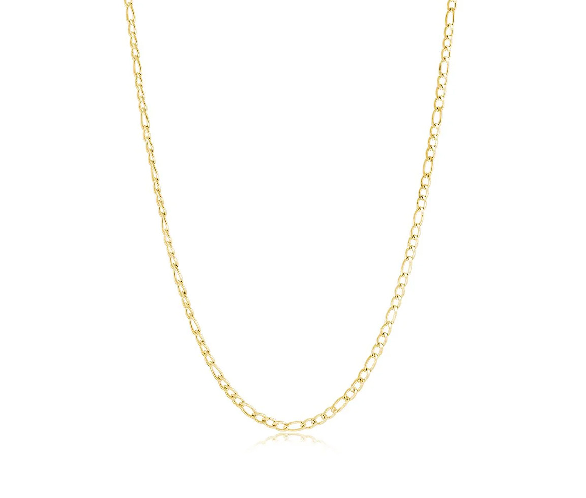 CHAINE EN ACIER/PVD OR À MAILLE FIGARO - IG SYN93/18 - ITALGEM