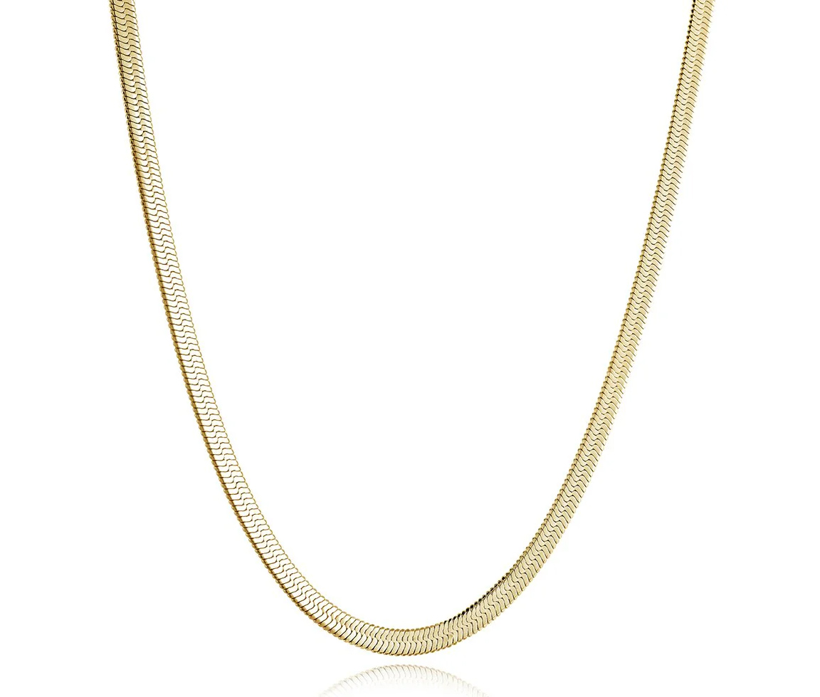 CHAINE EN ACIER/PVD OR À MAILLE CHEVRON - IG SYN82/16 - ITALGEM