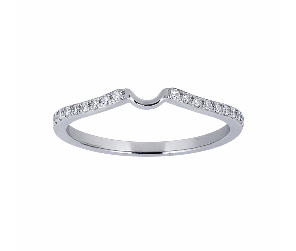 JONC CONTOUR EN OR AVEC DIAMANTS
