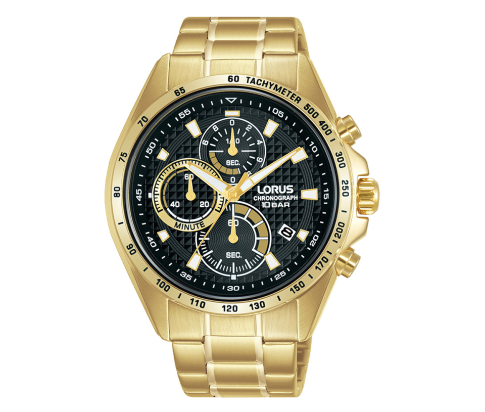 MONTRE LORUS EN ACIER/PVD OR CHRONOGRAPHE - OD RM358HX9 - LORUS