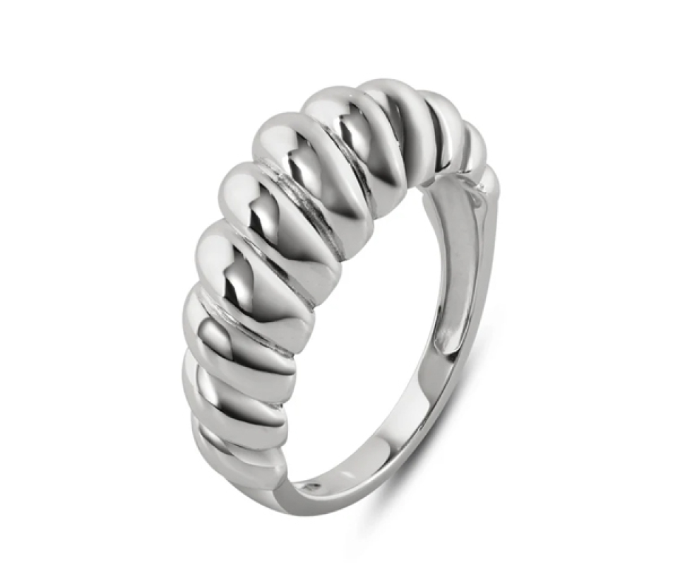 BAGUE CROISSANT EN ARGENT RHODIÉ - SP STR01165/5 - BIJOUX D'IMPORTATION
