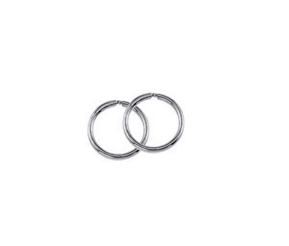 BOUCLES DORMEUSES 10K BLANC - SY 1178 - BIJOUX D'IMPORTATION