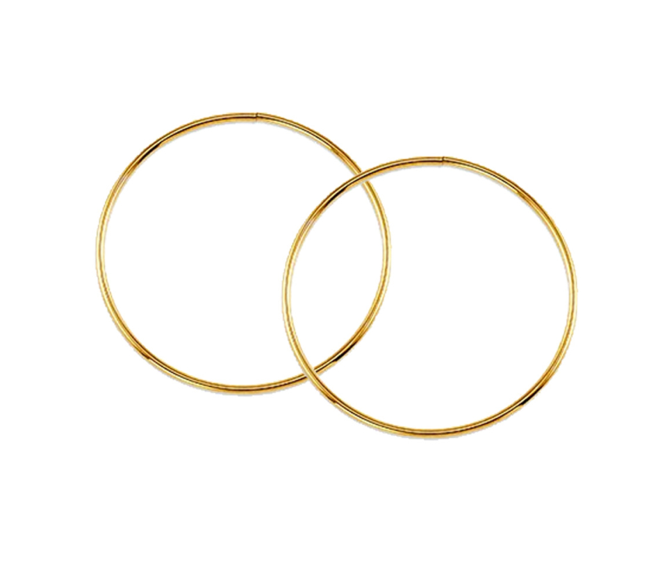 BOUCLES DORMEUSES 10K - SY 1177 - BIJOUX D'IMPORTATION