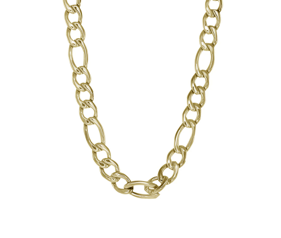 CHAINE EN ACIER/PVD OR À MAILLE FIGARO - IG SYN11/24 - ITALGEM