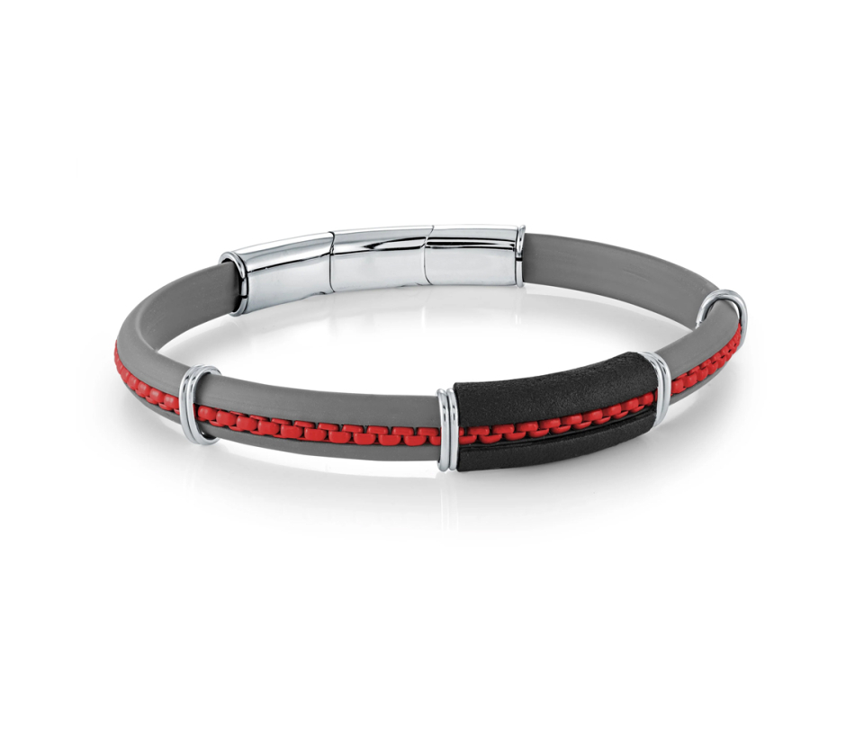 BRACELET EN CAOUTCHOUC ET ACIER - IG SBR26 - ITALGEM