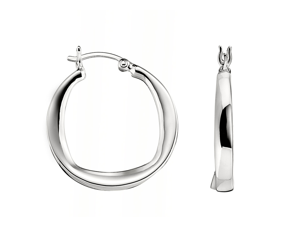 BOUCLES ANNEAUX EN ARGENT RHODIÉ UNIES - PJ 62L487A00Q - ELLE