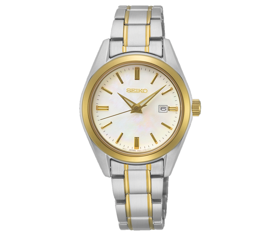 MONTRE POUR DAME SEIKO EN ACIER/PVD OR 2 TONS - OD SUR636 - SEIKO