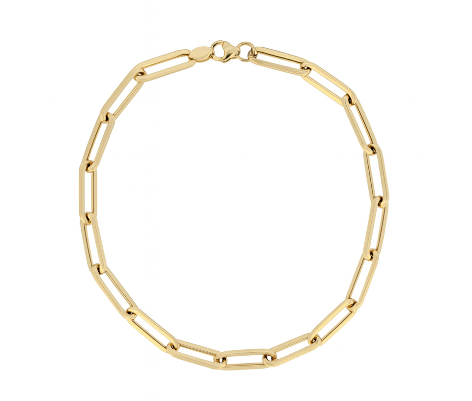BRACELET EN OR JAUNE À MAILLE PAPERCLIP - CB PAP4.1Y08 - CBE