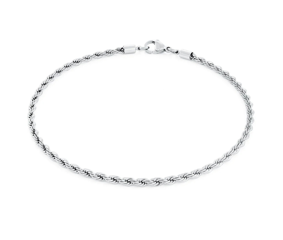 CHAINE DE CHEVILLE À MAILLE TORSADE