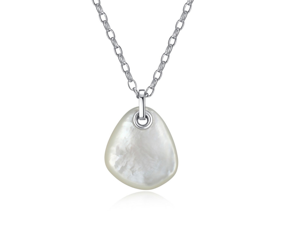 PENDENTIF AVEC DE LA NACRE DE PERLE BLANCHE