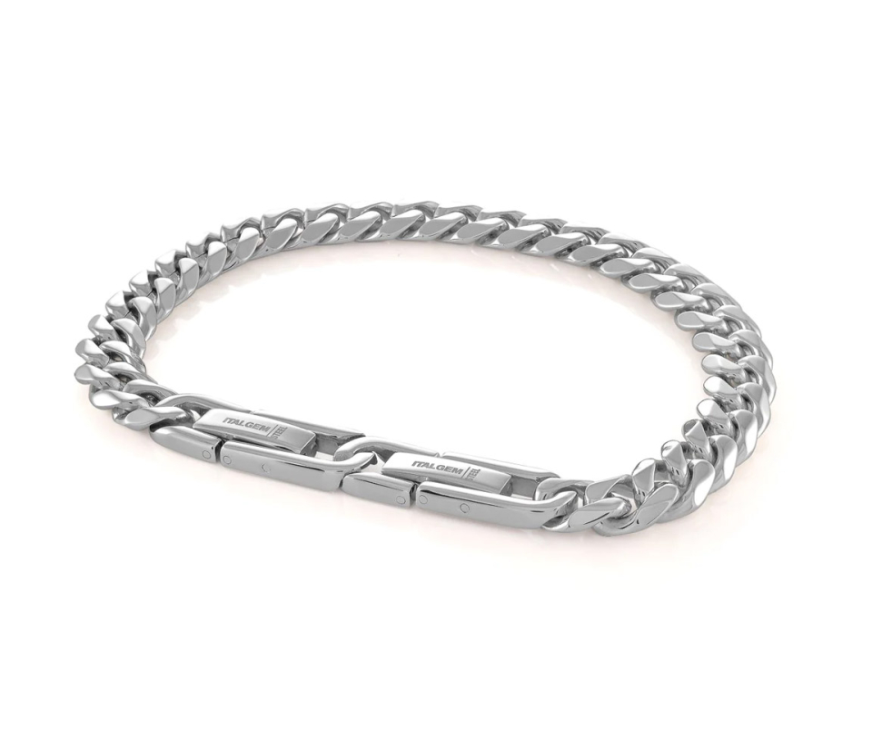 BRACELET EN ACIER MAILLE GOURMETTE - IG SMB331 - ITALGEM