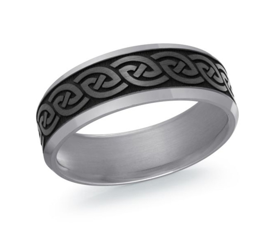 JONC EN TANTALE ET FIBRE DE CARBONE CONFORT FIT - ML TANT048/7 - MALO 