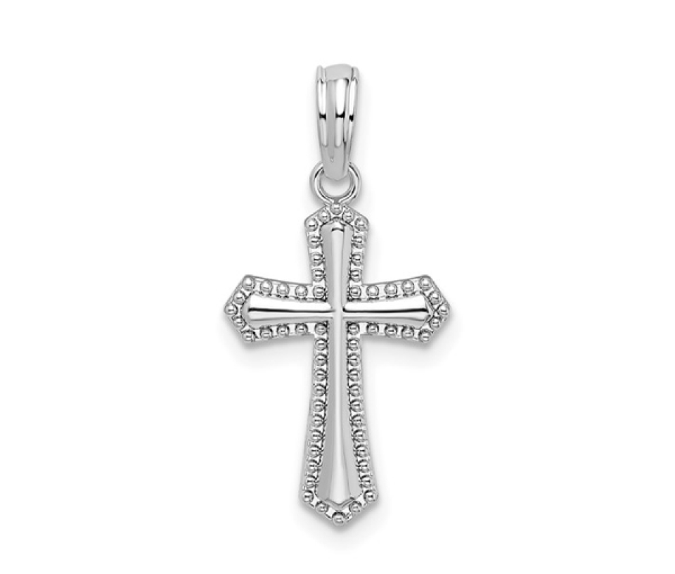 PENDENTIF CROIX EN ARGENT - QG QC10350 - IMPORTATION