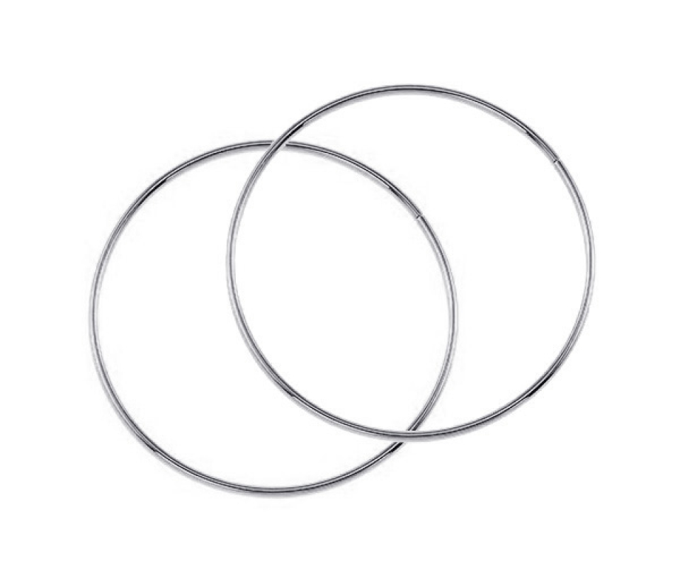 BOUCLES DORMEUSES 10K BLANC - SY 1183 - BIJOUX D'IMPORTATION