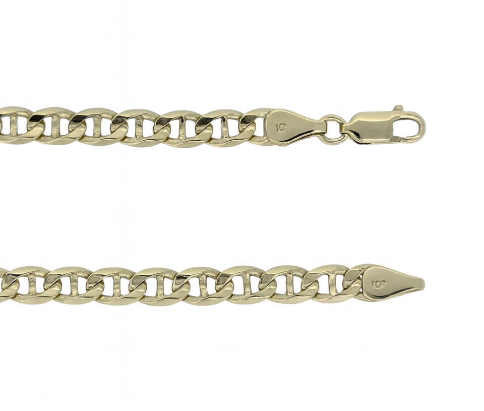 CHAINE EN OR JAUNE À MAILLE MARINE - SJ MAR5MMY20 - BIJOUTERIE SUISSE INC.