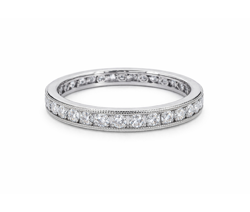 JONC ETERNITE EN OR AVEC DIAMANTS