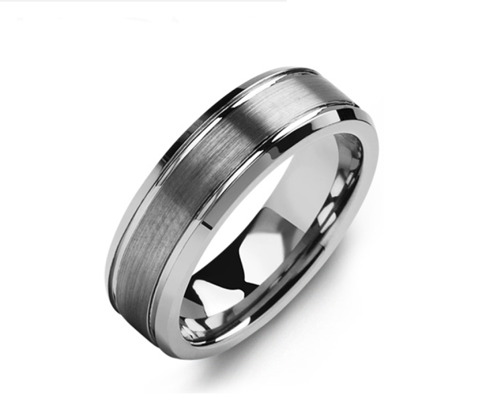 JONC EN TUNGSTÈNE MAT - M MGP700TT11 - MADANI