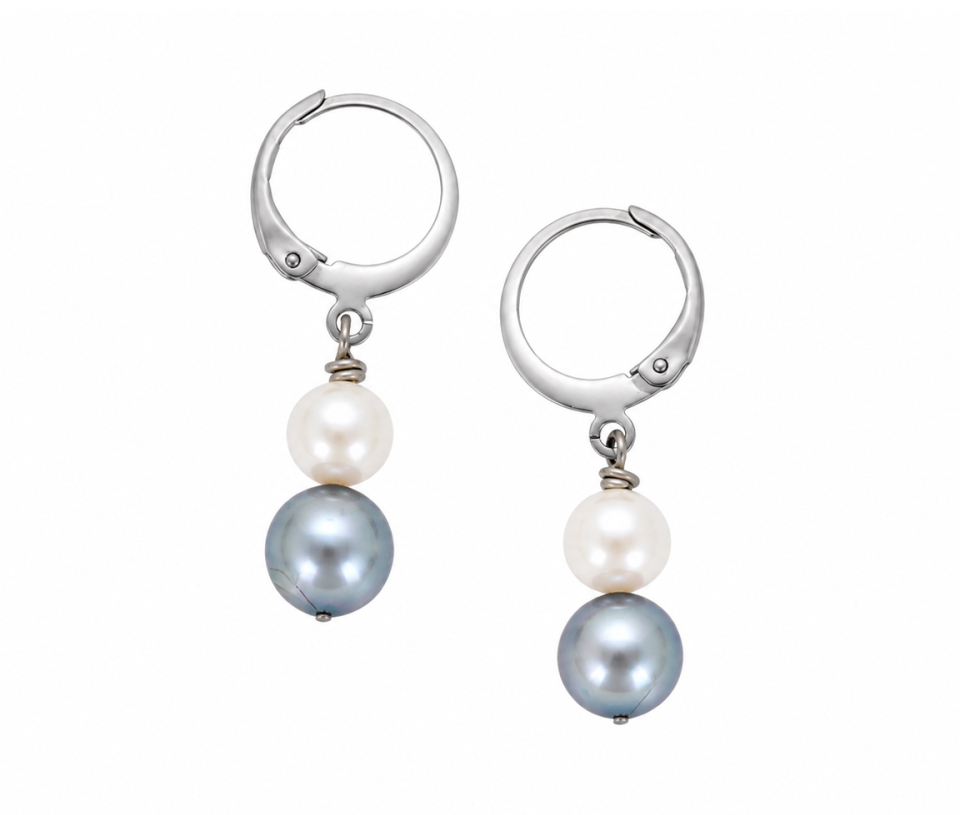 BOUCLES PERLES D'EAU DOUCE 